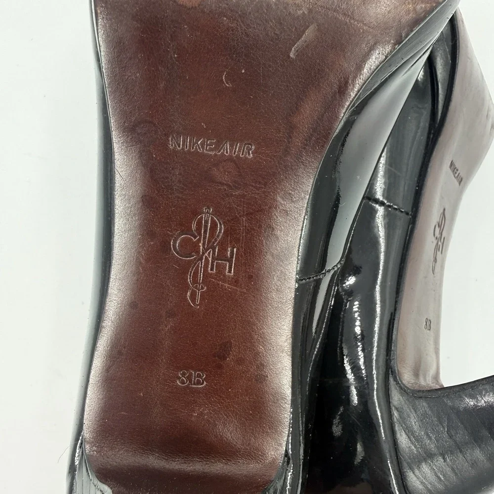 Cole Haan Women's 8B Black Patent Leather Platform Pumps Heels